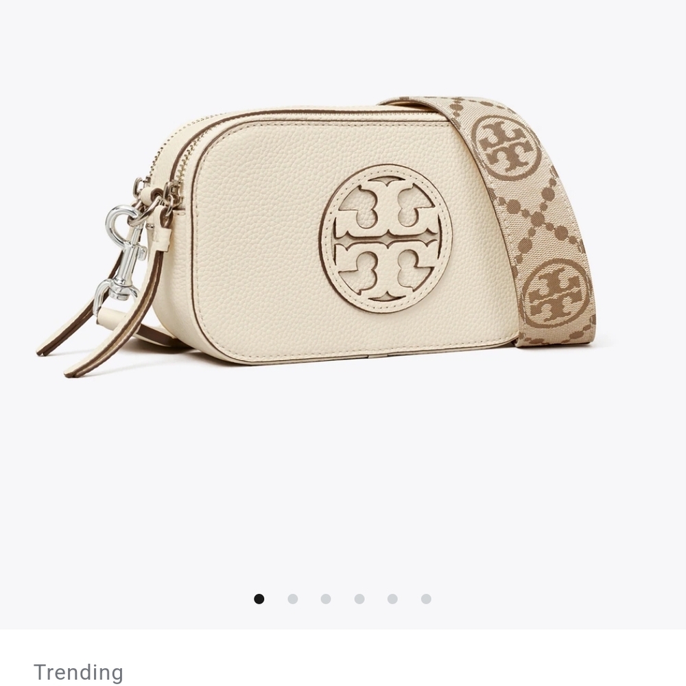 Tory Burch Cream Crossbody Bag with Signature Style